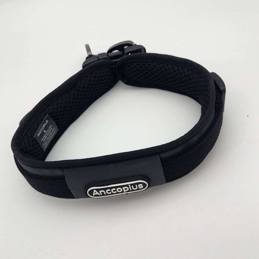 Anccoplus Collar Dog Walking Comfort Adjustable Dog Training Pet BLACK L